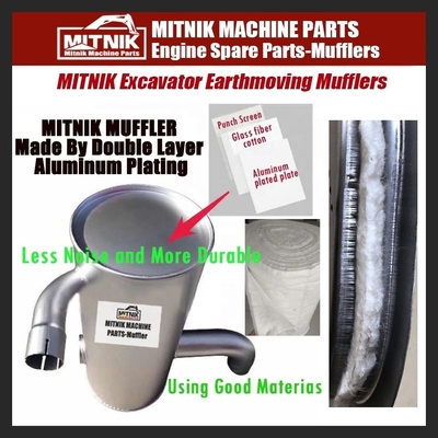 Engine Muffler Parts and Accessories for Excavator E312D Exhaust Muffler by OEM Services