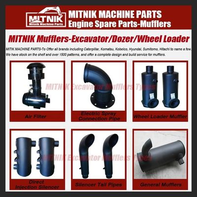 Excavator Spare Parts for Kobelco E25B Exhaust Muffler Pipes and Accessories