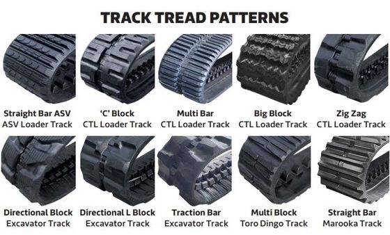 Technique Rubber Steel Tracks for Takeuchi TL12V2 TL12R2 450X86X60 18" Mini Excavator